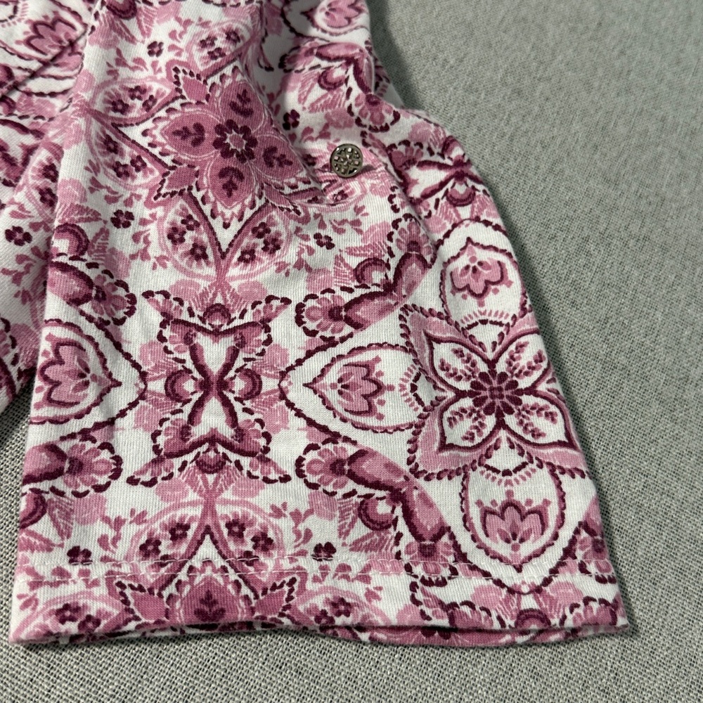 Emily Daniel’s Floral Pink Button-Up Women's Top SZ Small. - Picture 11 of 15
